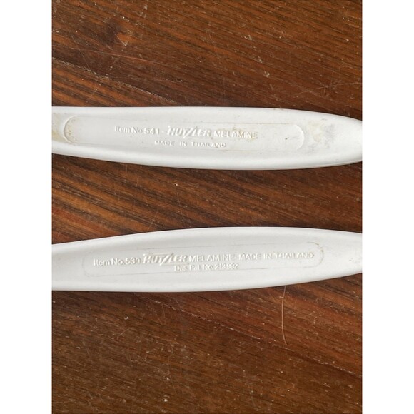 Vintage Melamine HutZler Rosti Design Made Thailand Serving Fork Spatula White - Picture 7 of 7